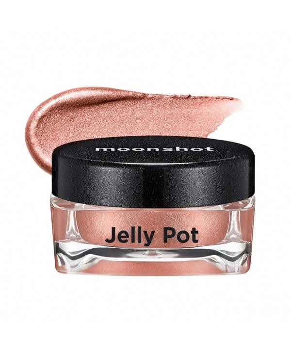[moonshot] Jelly Pot 6.5g (P03 Warm Dress) - Jelly Texture Sparkling Pearl Glitter Waterproof Eyeshadow without Creasing, Daily Base Eye Makeup Color, Quick Fix and Dry Down Smoothly