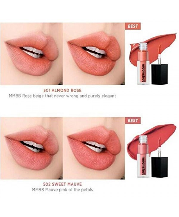 [moonshot] Cream Paint Lightfit Air 3g - Blackpink Lisa Makeup Kpop Kbeauty Cosmetics, Airy Velvet Texture Matte Lip Makeup, Long Lasting Natrual Daily Lip Color (503 Chilling Coral)